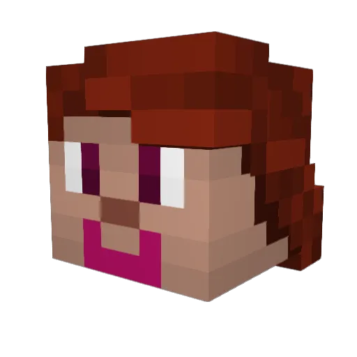 YKarism Minecraft avatar head, 3D render