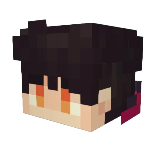 YLyeluo Minecraft avatar head, 3D render