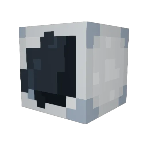 YM0309 Minecraft avatar head, 3D render