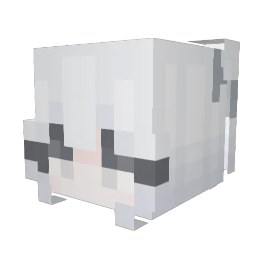 YM1026 Minecraft avatar head, 3D render