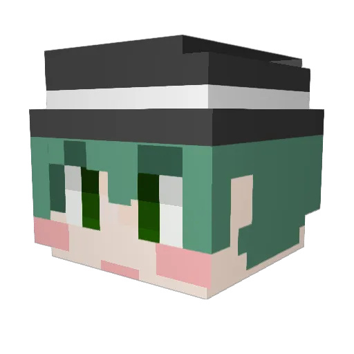 YMINbro Minecraft avatar head, 3D render