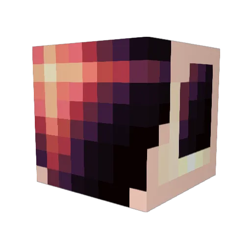 YMKoYMNK Minecraft avatar head, 3D render