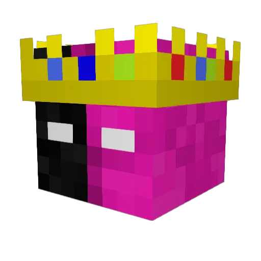 YMUSHADOWS Minecraft avatar head, 3D render