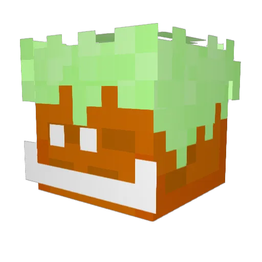YMX_XMY Minecraft avatar head, 3D render