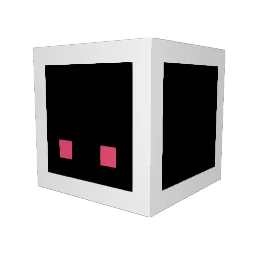 YM_Cryptic Minecraft avatar head, 3D render