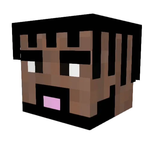 YNGK11 Minecraft avatar head, 3D render