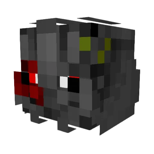 YNSEA Minecraft avatar head, 3D render