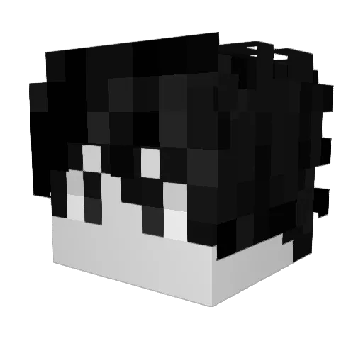 YNaoSei Minecraft avatar head, 3D render