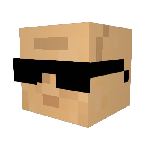 YOBAKZ Minecraft avatar head, 3D render