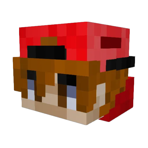 YOBOIIRIVER4 Minecraft avatar head, 3D render