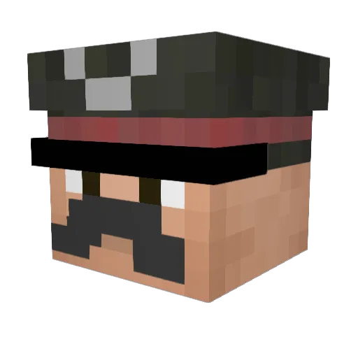 YODA4750 Minecraft avatar head, 3D render