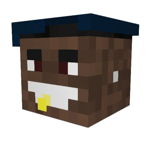 YOHANNES1234 Minecraft avatar head, 3D render