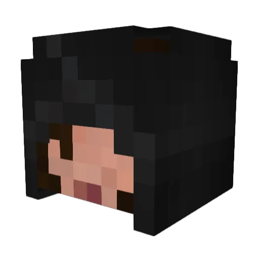 YOIOMAN Minecraft avatar head, 3D render
