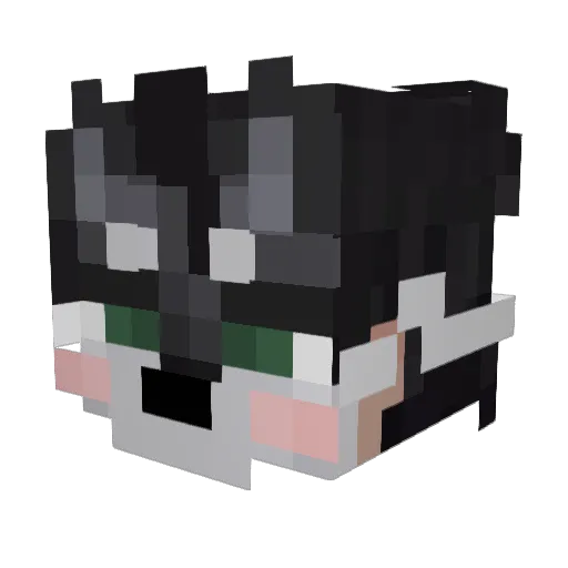 YOKO_O_O Minecraft avatar head, 3D render