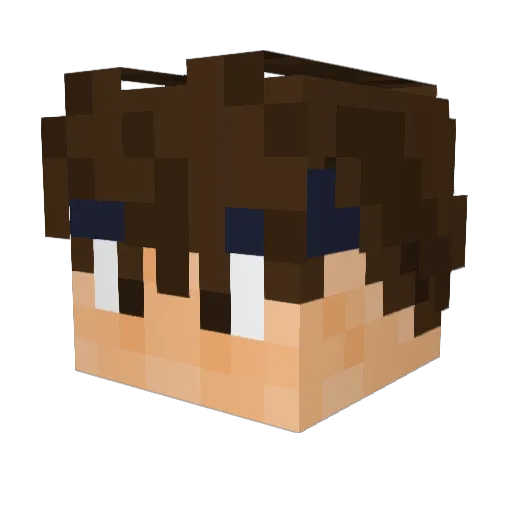 YONANMC Minecraft avatar head, 3D render