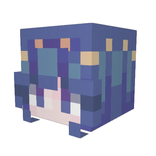 YONE6498 Minecraft avatar head, 3D render