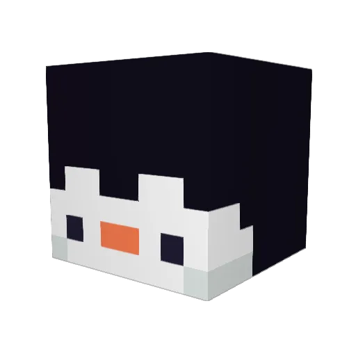 YONG889 Minecraft avatar head, 3D render