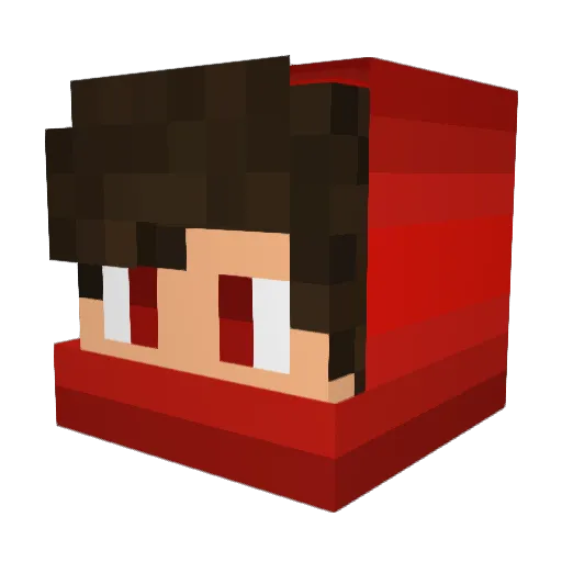 YONKI666 Minecraft avatar head, 3D render