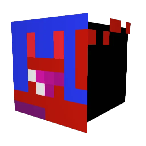 YONZEE17 Minecraft avatar head, 3D render