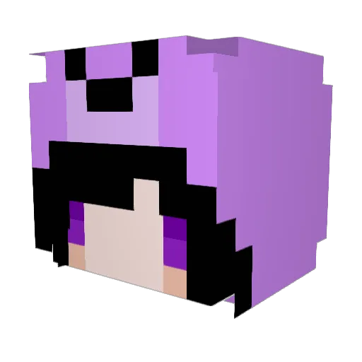 YONZI Minecraft avatar head, 3D render