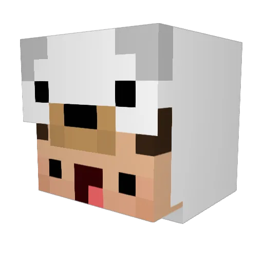YORU320 Minecraft avatar head, 3D render