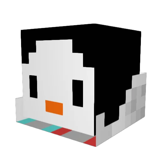 YORUcalpick Minecraft avatar head, 3D render