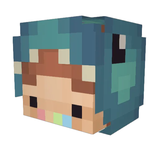 YOSHIBOY7 Minecraft avatar head, 3D render