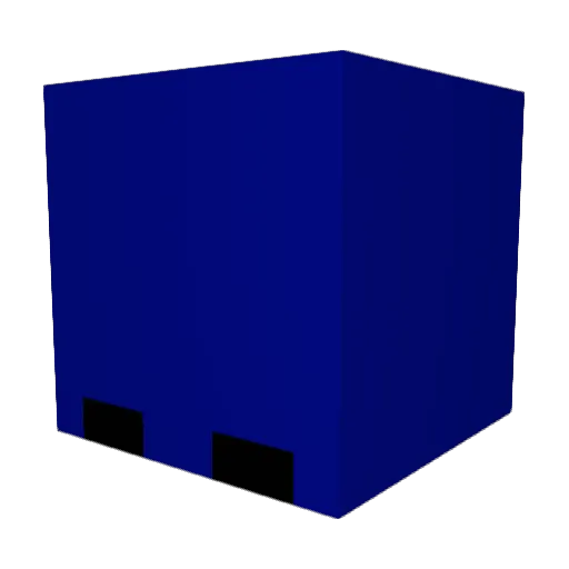 YOSH_01 Minecraft avatar head, 3D render