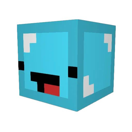 YOUHIkun Minecraft avatar head, 3D render