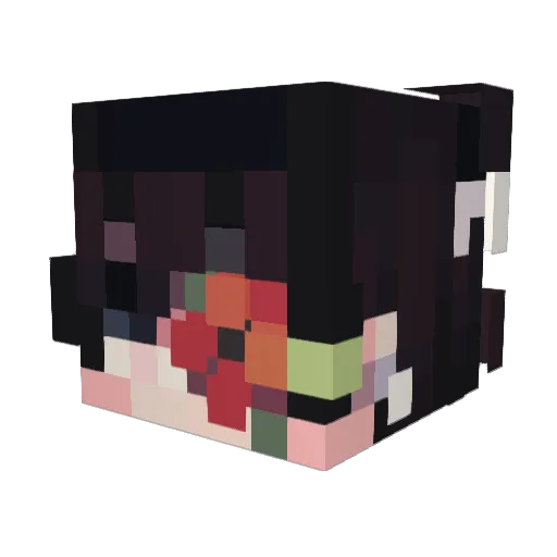 YOULOOKAMESS Minecraft avatar head, 3D render