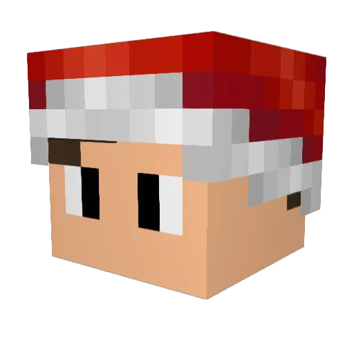 YOUMISU Minecraft avatar head, 3D render