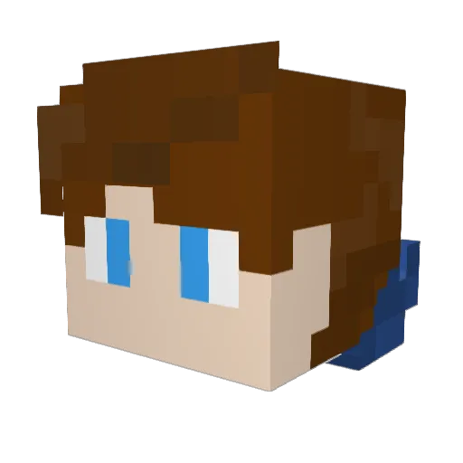 YOUNGJUSTICE77 Minecraft avatar head, 3D render