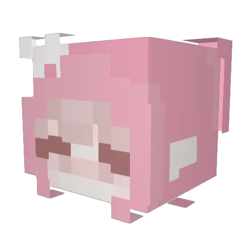 YOUNHAGO Minecraft avatar head, 3D render