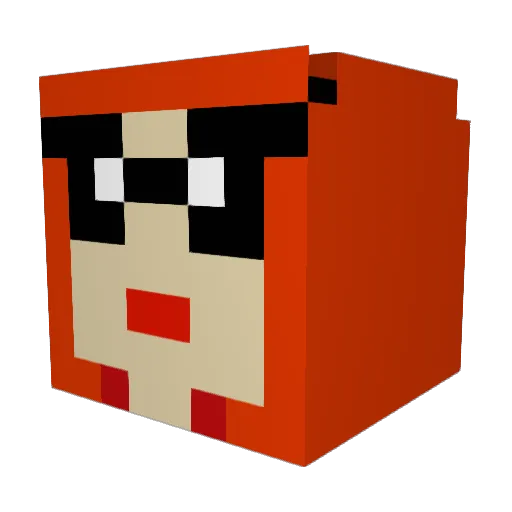 YOURDONEOK2 Minecraft avatar head, 3D render