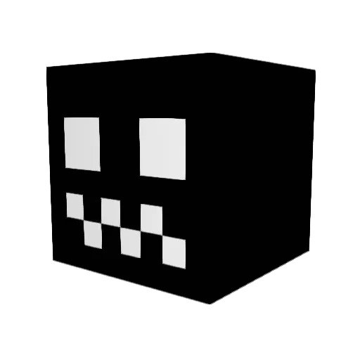 YOURFAV_FURRY Minecraft avatar head, 3D render