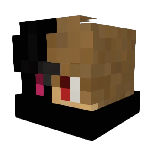 YOURYOR Minecraft avatar head, 3D render