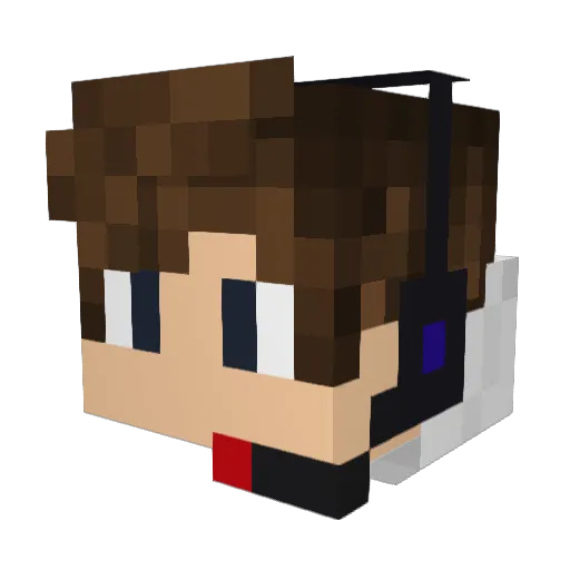 YOUTUBE145 Minecraft avatar head, 3D render
