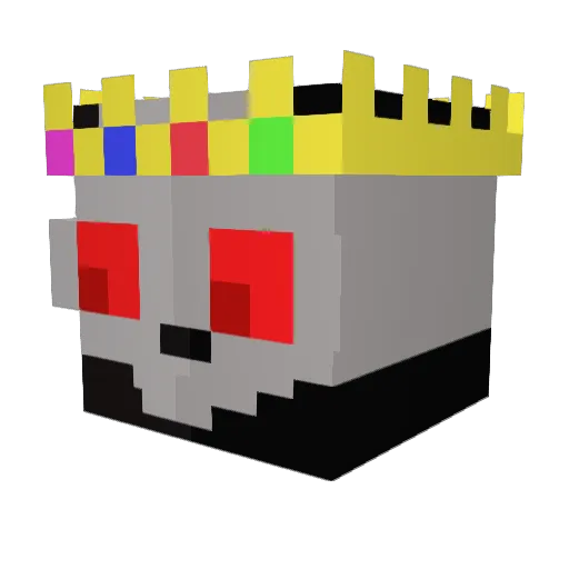 YOUYIUY Minecraft avatar head, 3D render