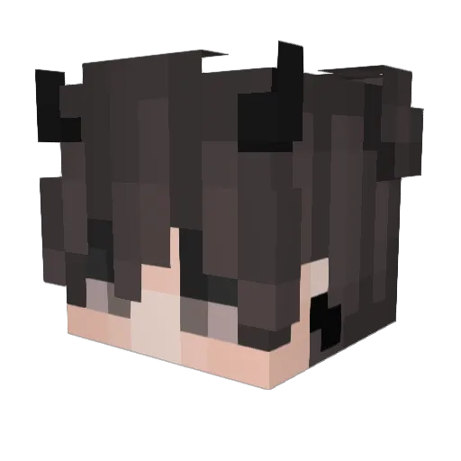 YOUZZ1 Minecraft avatar head, 3D render