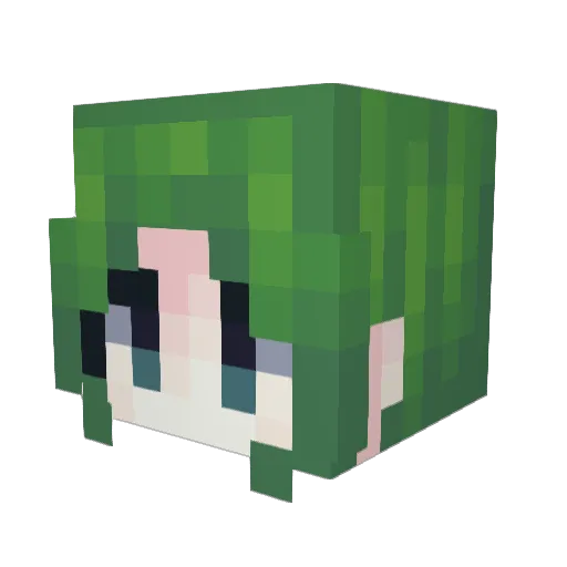 YOYALIN Minecraft avatar head, 3D render
