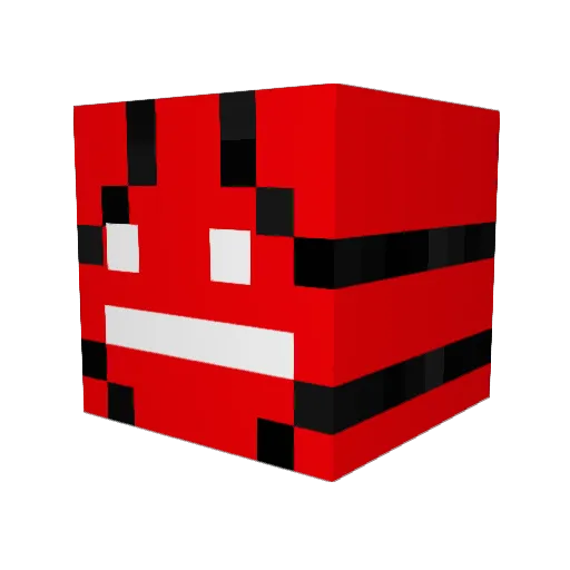 YOYOCOAT Minecraft avatar head, 3D render