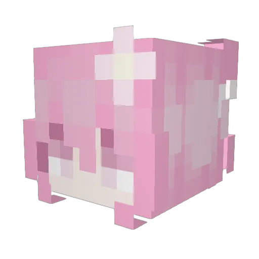 YOYOMAI Minecraft avatar head, 3D render