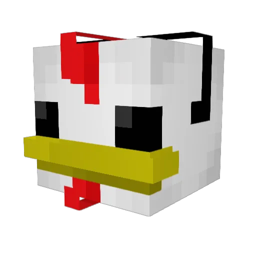 YOYOYO121 Minecraft avatar head, 3D render