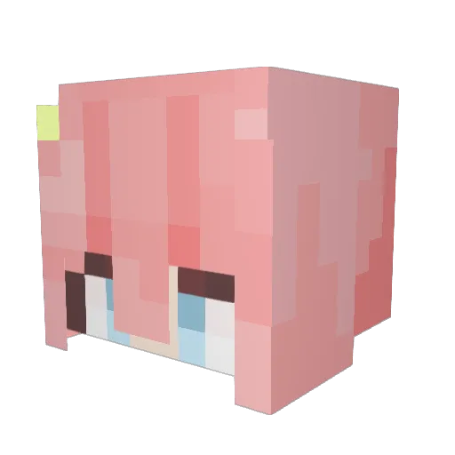 YOYUL Minecraft avatar head, 3D render