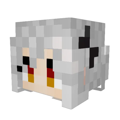 YO_TO Minecraft avatar head, 3D render