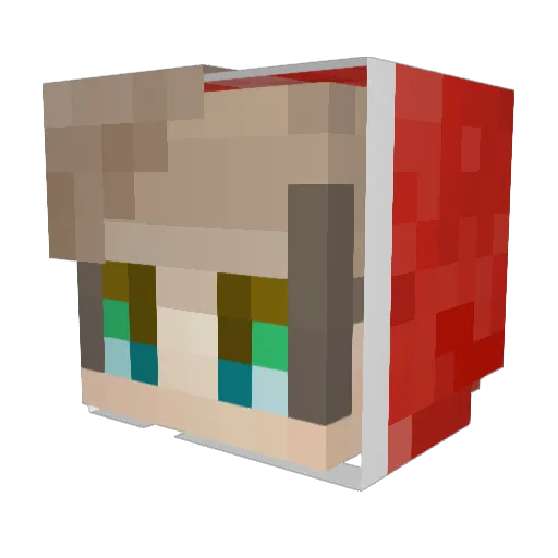 YOvansh Minecraft avatar head, 3D render