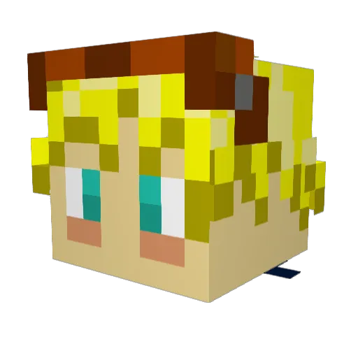 YPark132 Minecraft avatar head, 3D render