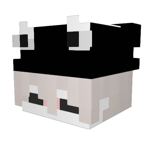 YQnnlX Minecraft avatar head, 3D render