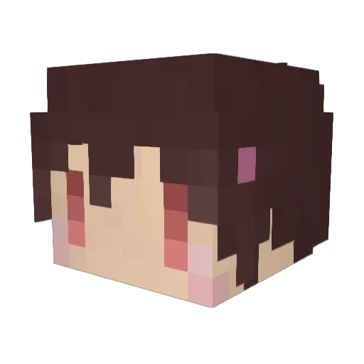 YR_test Minecraft avatar head, 3D render