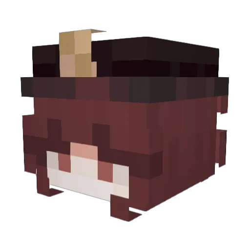 YSCHE Minecraft avatar head, 3D render